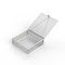 Anysizebasket Light Duty Basket: 10Lx10Wx3H, 304 SS, Hinged Lid with Thumb Clasp, No Handles, Mesh: 2 x .063 FLB-100100030-L02S - alternate 1